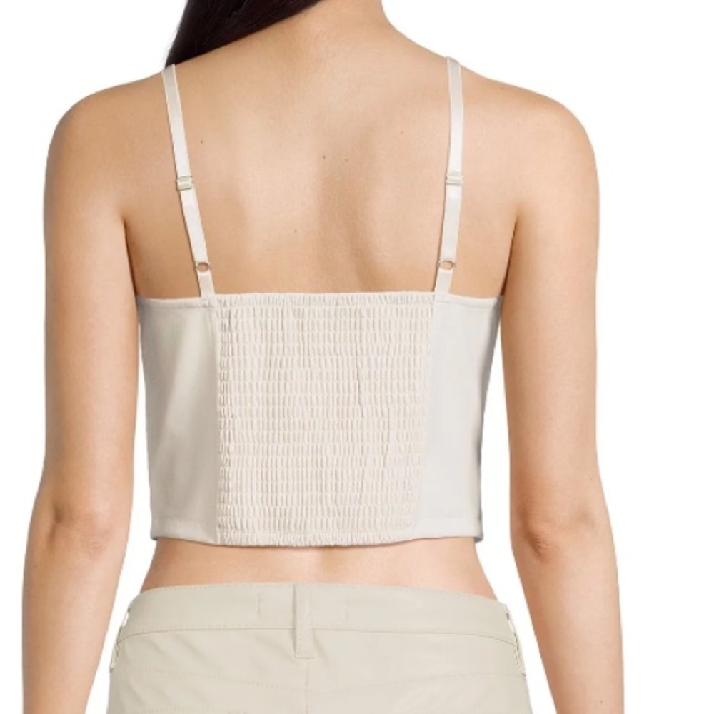 Women's Faux
Leather Zip-Front Top - Picture 2 of 5